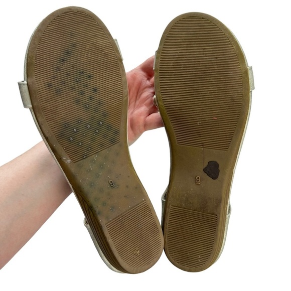 Corkys Sz 9 Women's Silver Pewter Amelia Wedge Sandal - Picture 8 of 10